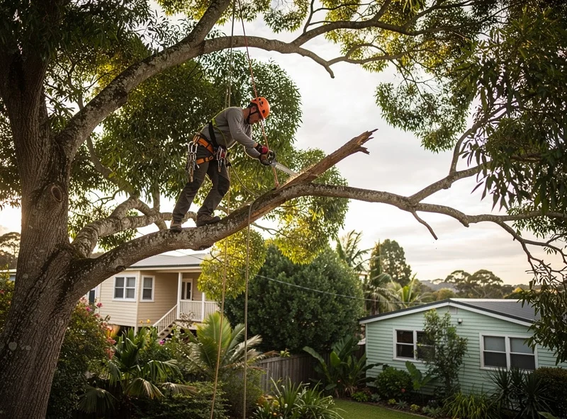 Tree Pruning job on the Tweed Coast: Canopy reduction, deadwood, storm prep, view restoration. Pruned to the Australian Standard. (AS 4373)