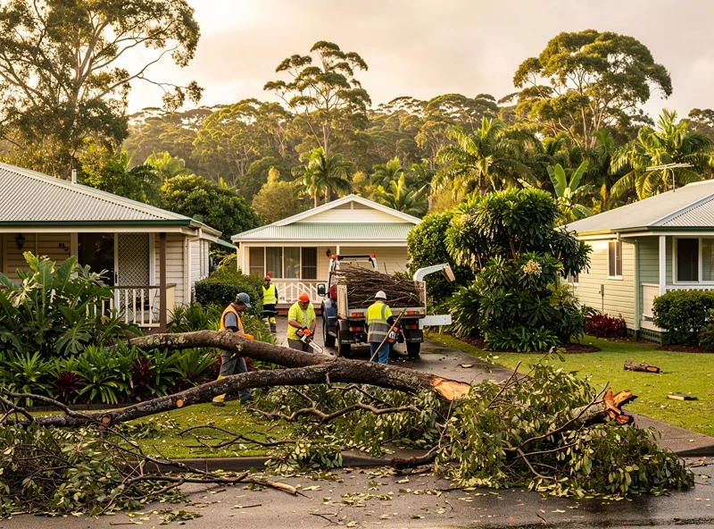 Storm Response job on the Tweed Coast: Same-day for fallen trees, split limbs, blocked driveways. Cyclone Alfred: handled.